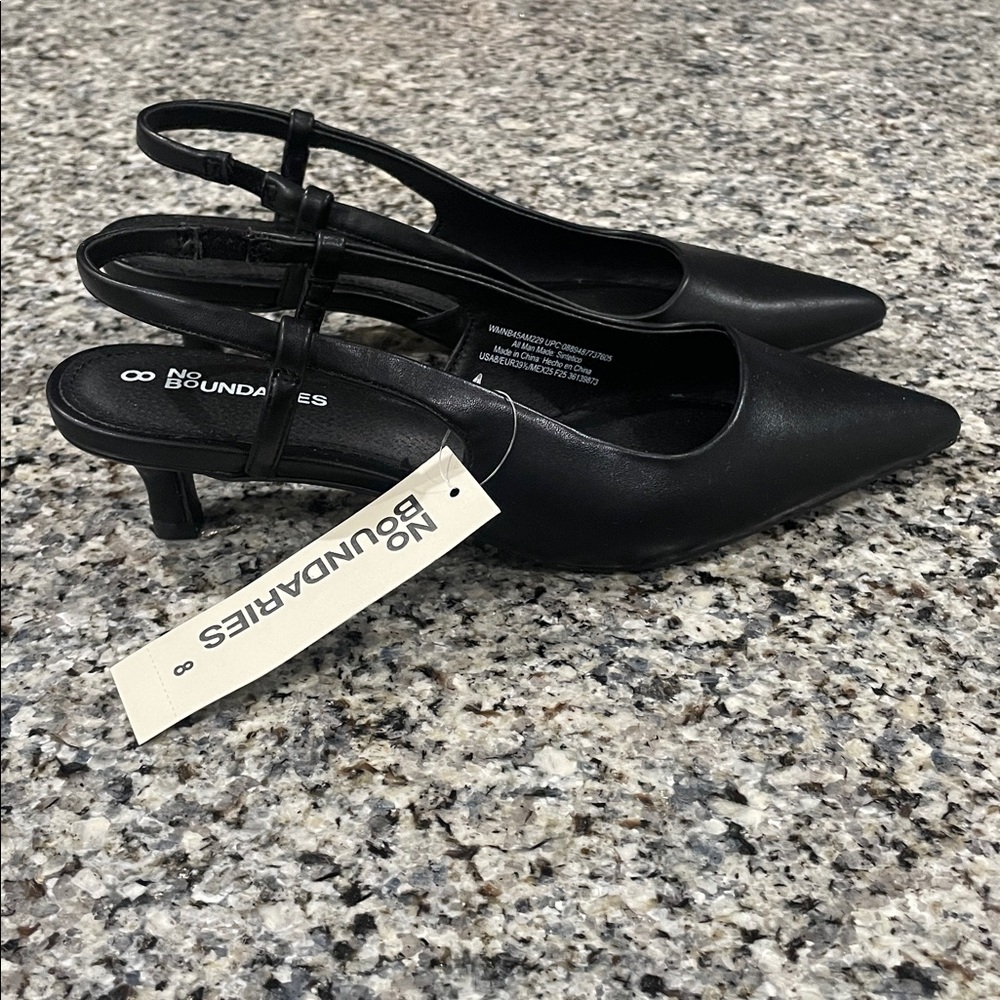 No Boundaries Kitten Heel Sling Backs
